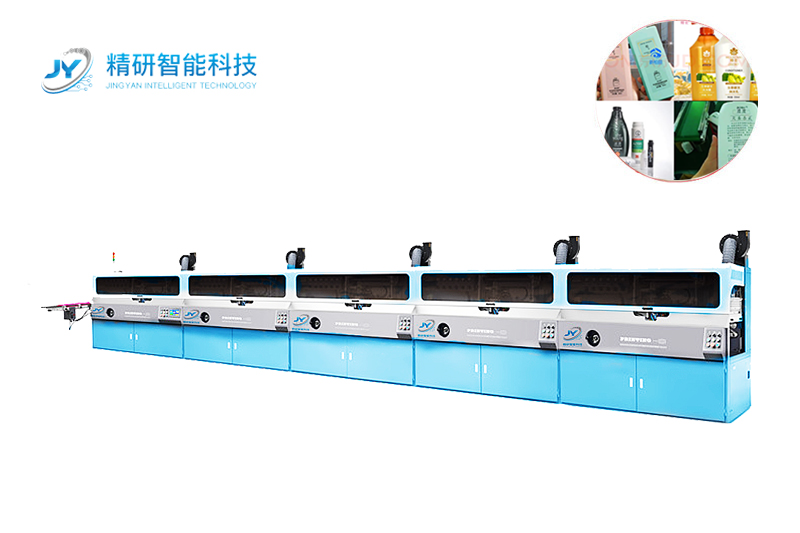 JY-102 直线链式丝网印刷机单线1-6色，可连线定制多色